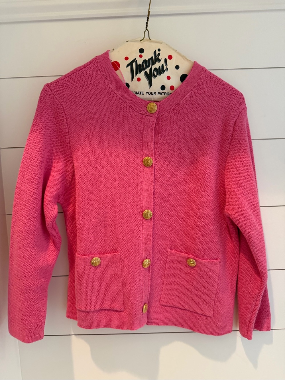 Zara Pink Knit Button-Front Cardigan